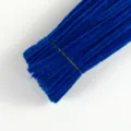 Blue thickened pipe cleaners fuzzy wires for kids DIY craft creative handmade art making. - Sapphire Blue