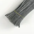 Grey pipe cleaners DIY plush craft sticks, thick fluffy stems for children handmade creative art. - Dark Gray