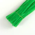 Green pipe cleaners DIY craft stems fluffy chenille stems for kids creative handmade art projects - Fruit Green