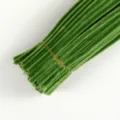 Green pipe cleaners chenille stems for DIY craft arts and handmade children projects bulk. - Light Army Green