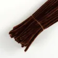 Brown Pipe Cleaners Chenille Stems Craft DIY Children Creative Art Craft Supplies Pack - Red Brown