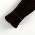 Brown pipe cleaners bundle for DIY crafts, plush chenille stems for kids creative handmade projects. - Dark Coffee