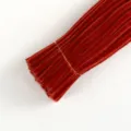 Red pipe cleaners for DIY crafts, thick fuzzy chenille stems for kids creative handmade arts. - Bright Red