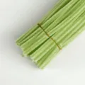 Light green pipe cleaners, thick chenille stems for DIY craft and kids creative handmade art. - Tender Green