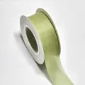 Light green translucent organza ribbon 2.5cm wide for gift wrapping DIY hair bow - 2.5cm-20Y / Matcha Green