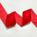 Red velvet ribbon for gift wrapping, Christmas bows, and handmade hair accessories. - 4cm (5 Yards) / Red