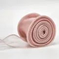 Nastro a coda di pesce rosa per confezione bouquet fai da te e fiocchi decorativi per capelli. - 9m Lunghezza 4cm Larghezza / rosa corallo