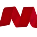 Red velvet ribbon for handmade hair bows, Christmas decorations and gift wrapping crafts. - 5cm (5 Yards) / Red