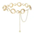 Détail de chaîne de taille en anneau métallique doré, accessoire de corps tendance - Chaîne de Taille à Boucle / Or