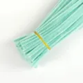 Macaron color thickened pipe cleaners, plush craft stems for kids DIY handmade creative projects. - Bean Green