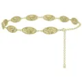 Chaine de taille en metal dore pour femme style retro avec medaillons tete de taureau chic - Style Tête de Taureau / Or antique