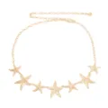 Belle chaîne de taille en métal doré avec plusieurs pendentifs d'étoile de mer pour l'été. - Chaîne de Taille Étoile de Mer / Or