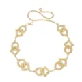 Chaîne de taille géométrique dorée pour femme, chaîne de corps élégante en métal. - Chaîne de Taille Losange Rond / Or
