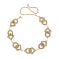 Ceinture chaîne géométrique dorée pour femme, accessoire de taille élégant et tendance. - Chaîne de Taille Losange Rond / Or antique