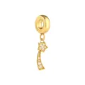 Golden schiessender Stern Anhänger Edelstahl Zirkon Perle für DIY Armband Zubehör - Eiffelturm / Gold