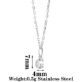 Stainless steel letter G pendant necklace with sparkling cubic zirconia, lightweight design. - Letter G / Steel