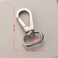 Stainless steel swivel snap hook keychain lobster clasp DIY bag hardware 40mm clip - 40x21.5x15.8mm / Steel