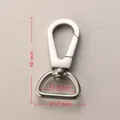 Stainless steel swivel snap hook lobster clasp for bags luggage keychain hardware 40mm - 33x16x11.8mm / Steel