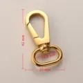 304 stainless steel swivel lobster clasp gold key ring hardware DIY bag accessories 42mm - 33x16x11.8mm / Gold