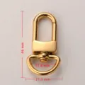 Stainless steel swivel snap hook lobster clasp for bags and keychains 46mm gold hardware - 46*21.5*15.8mm / Gold