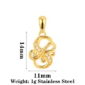 Edelstahl Buchstaben Anhänger gold Farbe Zirkon DIY Schmuck Zubehör Charms 14x11mm - Buchstabe S / Gold