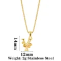 Retro blumen zirkon buchstabe anhänger halskette edelstahl hip hop kette schmuck zubehör - Buchstabe Y / Gold