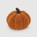 Cute plush pumpkin throw pillow, soft stuffed toy for home decor, autumn cushion gift. - 20*12cm / Orange