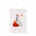 Wooden magnetic poster frame with hanging string, perfect for displaying art prints and photos. - 21cm Pack / White