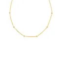 Collier coeur en or chaine minimaliste et delicate bijou elegant pour tous les jours - Argent 925 / Ton Or