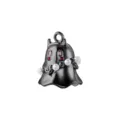 Charming black copper ghost pendant with pearls and demon horns for DIY Halloween jewelry. - Ghost (VD2020) / Gunmetal
