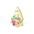 Pendentif fantôme plaqué or avec breloques émaillées de fleurs et champignons pour bijoux DIY. - Fantôme Imprimé A / Or