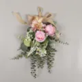 Künstliche Rose Dahlie Träne Blumen Wandbehang Heimdekoration elegante Kunstblumen - Ohne Licht / Lila