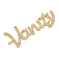 Goldfarbenes, mikrogefastes Kristall Vanity Buchstaben Anhänger DIY Halskette Schmuck. - Gold