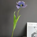 Flor de tulipán artificial individual violeta decoración hogar minimalista boda diseño - Púrpura profundo