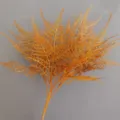 Rama de helecho espárrago artificial planta decorativa para decoración de bodas hogar - H40CM / Naranja