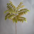 Rama de hoja de planta artificial para decoración del hogar, paisajismo hotel verde. - H90CM / 2# Amarillo Otoño