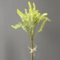 Ramo de flores de plantas verdes artificiales detalle para la decoración del hogar. - H40CM / Blanco Lechoso