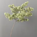 Primo piano dettagliato del ramo di bacche artificiali per composizioni floreali - Verde chiaro