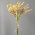 Artificial lavender sage flower bouquet for home wedding decoration photography prop - H40CM / Champagne Pink