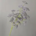 Rama de fruta artificial tallo único baya morada arreglo floral para decoración hogar. - Azul