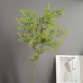 Artificial fern branch greenery spray faux foliage plant stem for home decor floral arrangement. - H80CM / Green