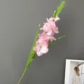 Artificial gladiolus flower long branch fake floral home decor wedding party decoration pink - H94CM / Light Pink