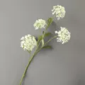 Detalle del tallo de flor de hortensia artificial, decoración floral realista para el hogar y bodas. - 010 Blanco