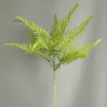 Artificial fern leaf single branch soft rubber green plant home decor floral arrangement - Green