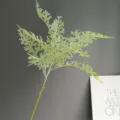 Rama de helecho cuerno de alce artificial goma suave planta verde decoración de boda - 35CM*H72CM / Blanco