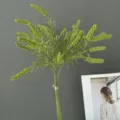 Künstlicher Salbei Blumen Zweig Kunstpflanze Grüne Dekoration für Zuhause Arrangement - H46CM / Grün