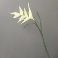 Nahaufnahme der künstlichen tropischen Paradiesvogelblume weicher Stiel dekorativ. - 20CM*H86CM / 07 Weiß Grün