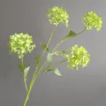 Rama de flor de hortensia verde artificial decoracion floral para boda y hogar diseno - Verde
