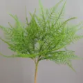 Detailed close-up of artificial fern leaf branch for home decor and floral design. - H40CM / Green