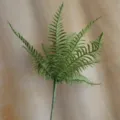 Foglie di felce artificiali ramo di pianta in colla morbida per decorazione casa verde - H50CM / Verde